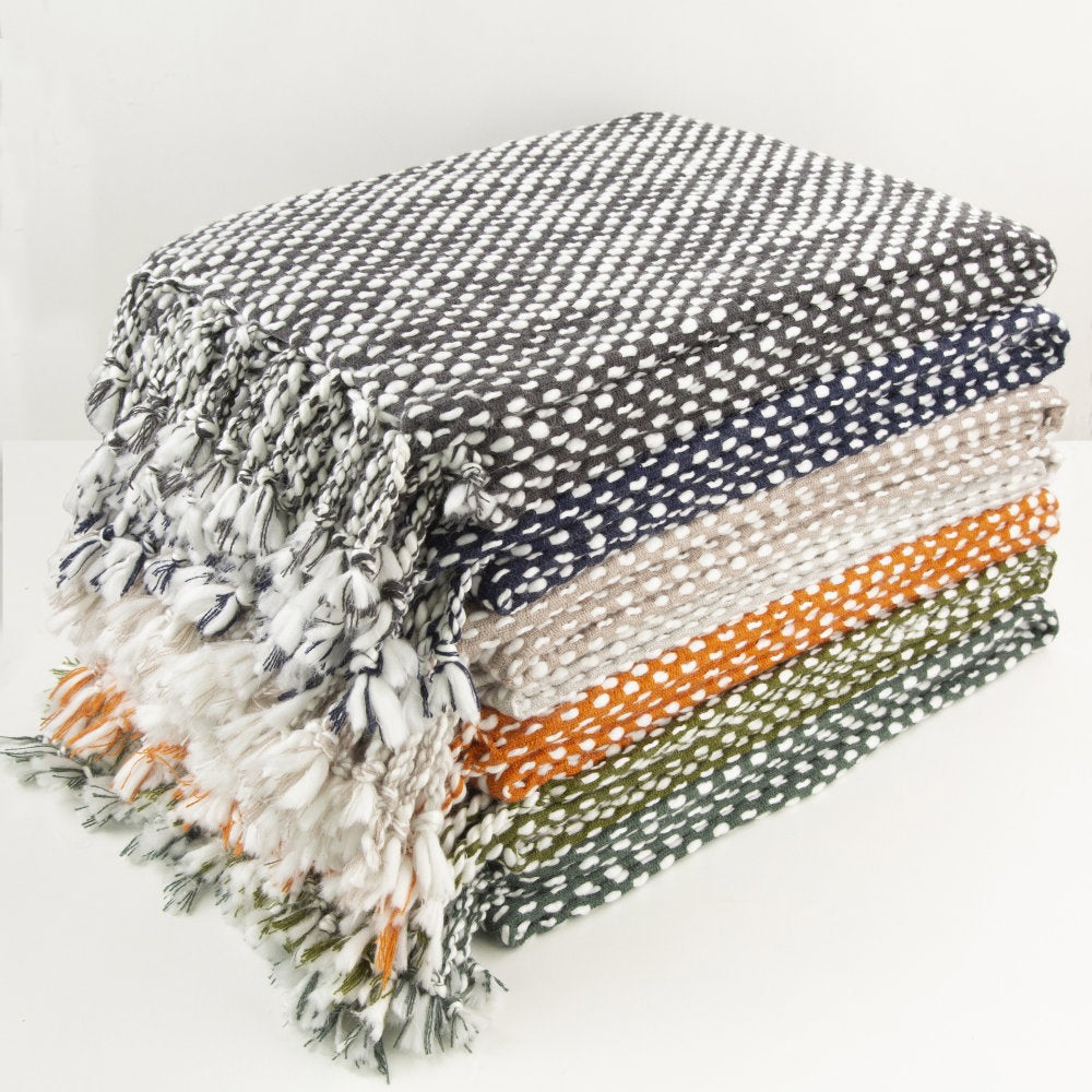 Raindrops Silver Throw