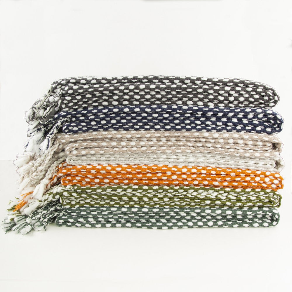 Raindrops Silver Throw