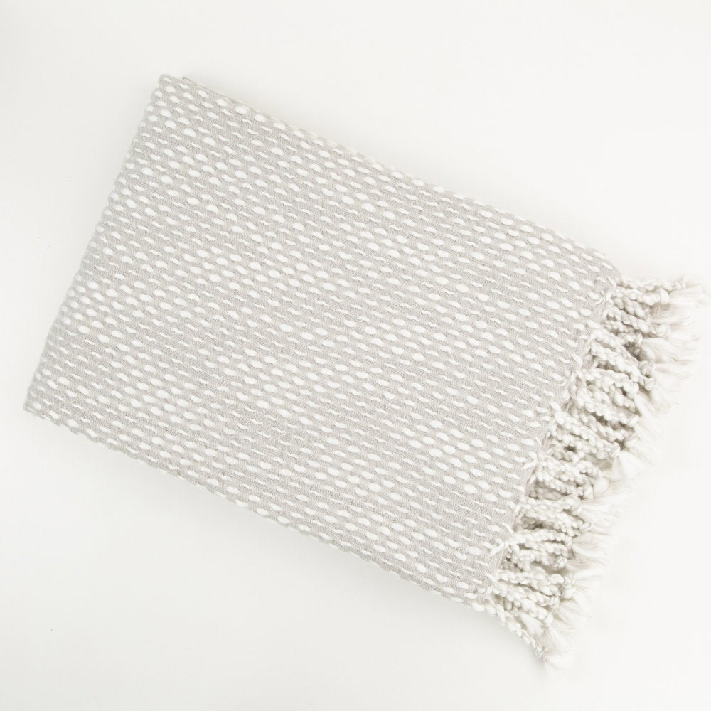 Raindrops Silver Throw
