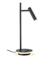 Lewis LED desk lamp with illuminated base - Black