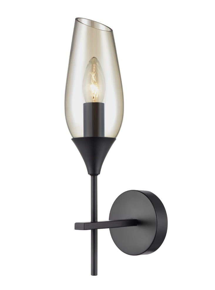 Taper 1-light Wall Bracket - Black