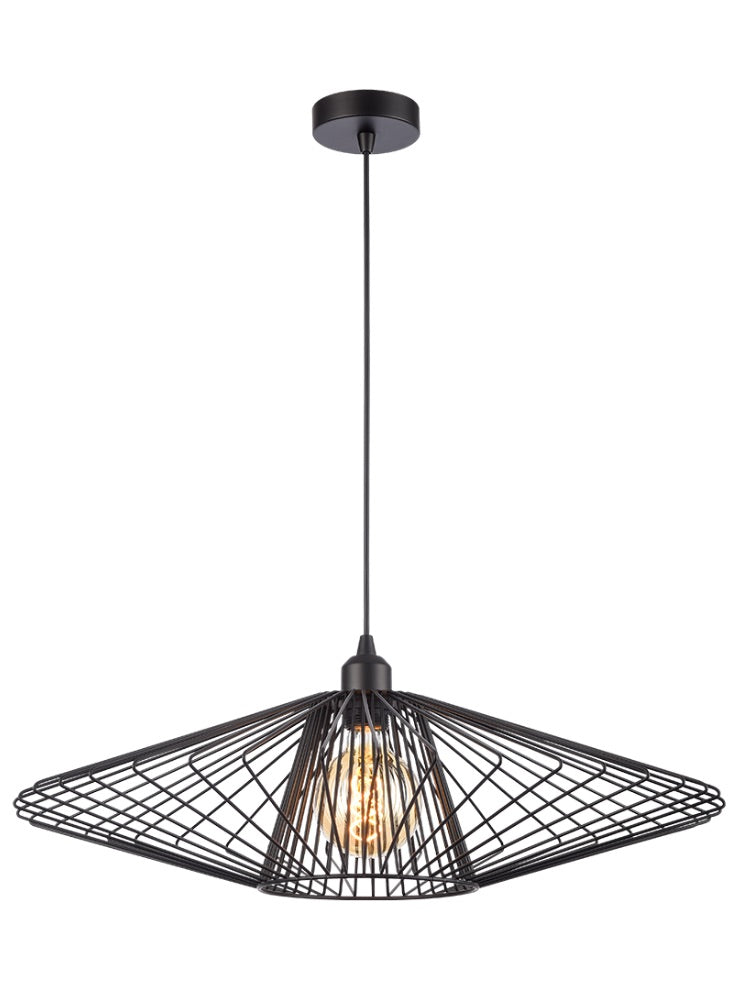 Thatch Pendant Matt Black Large