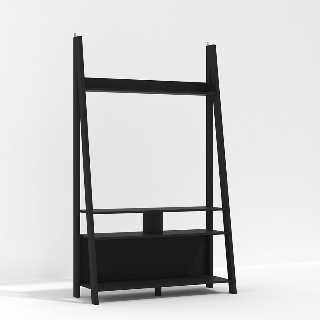 Tiva Grey Corner Ladder Shelving