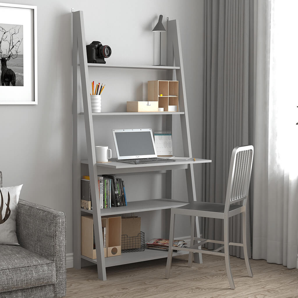 Tiva Grey Ladder Desk