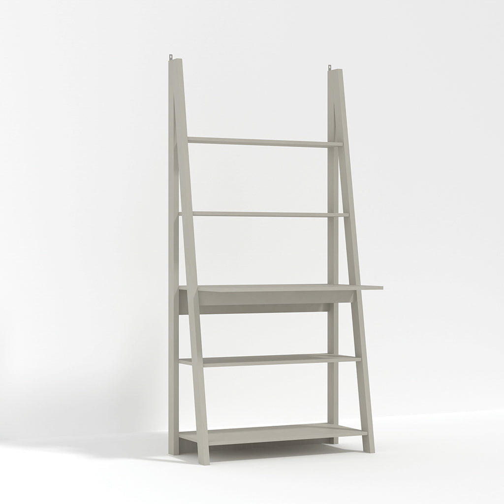 Tiva White Ladder Bookcase