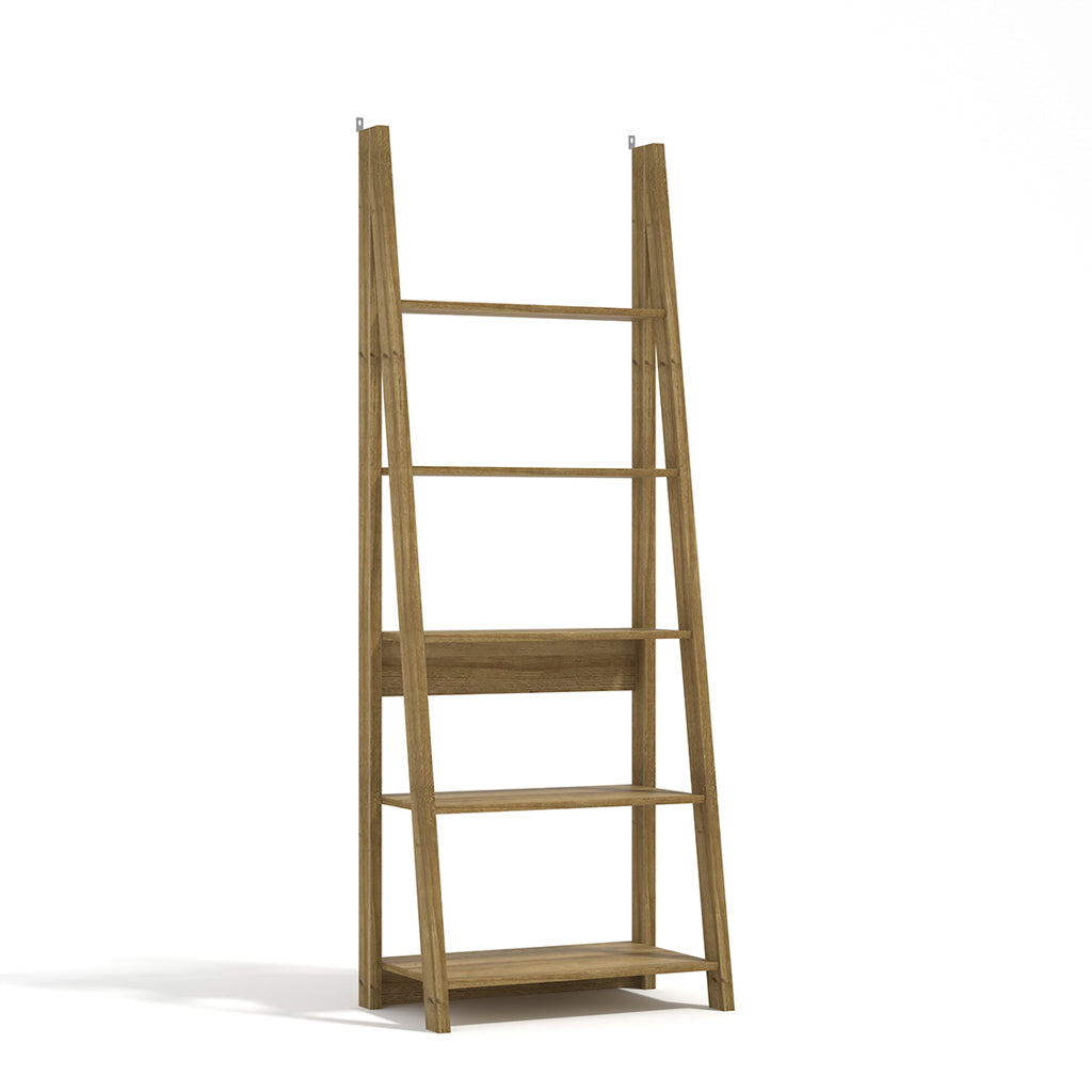 Tiva Black Corner Ladder Shelving