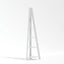 Tiva White Corner Ladder Shelving