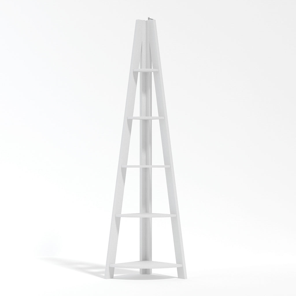 Tiva White Ladder Desk