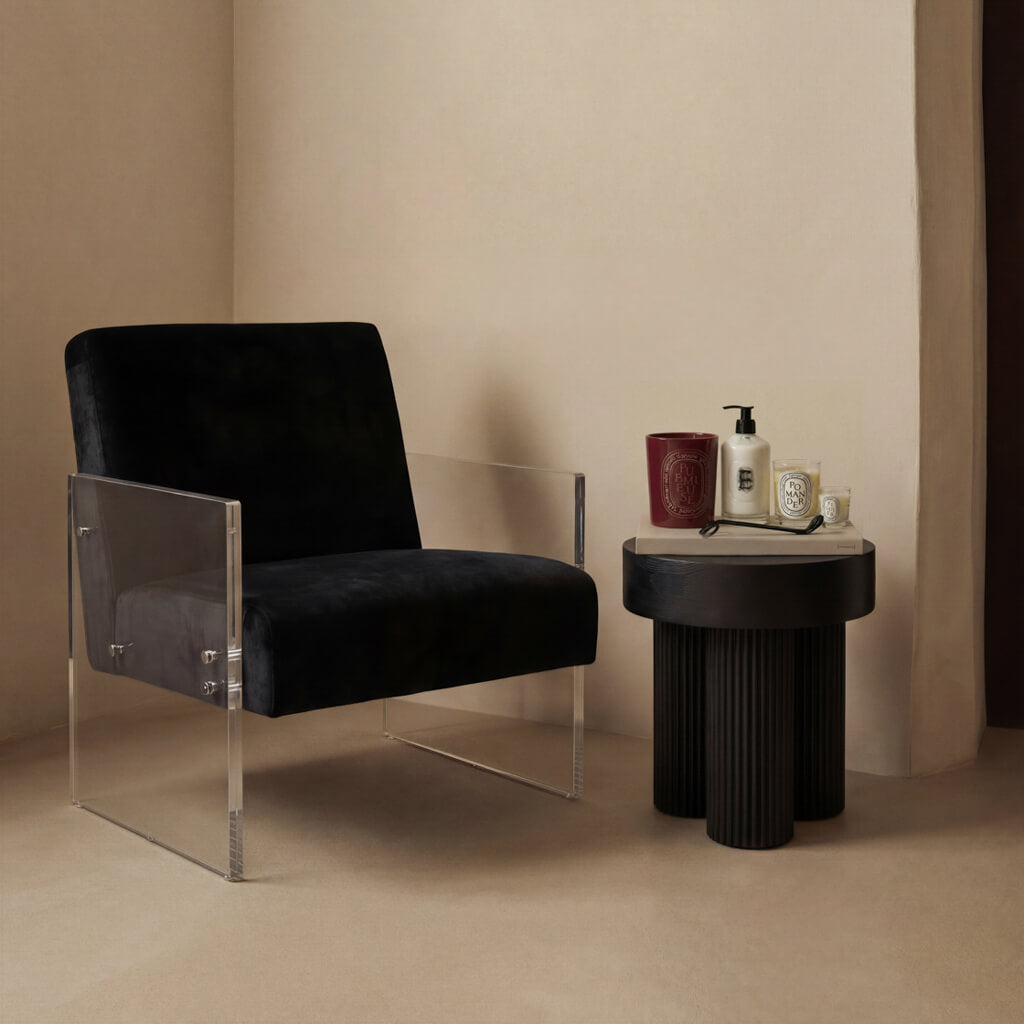 Torio Black Side Table
