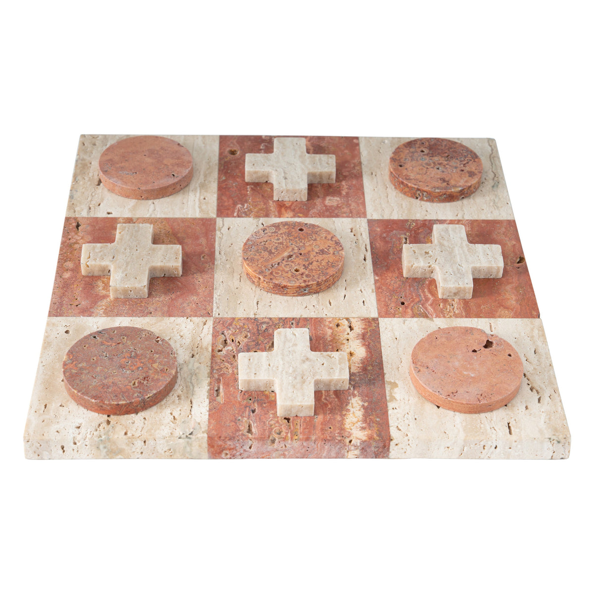 Travertine Tic-Tac-Toe.