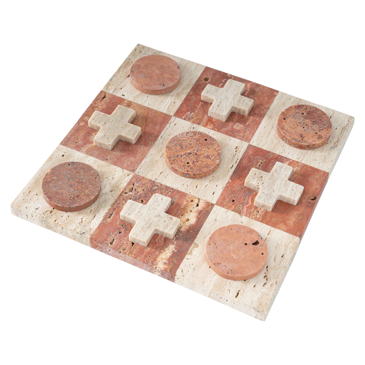 Travertine Tic-Tac-Toe.