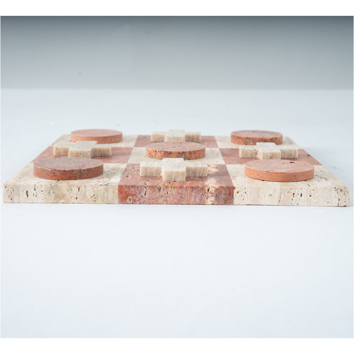 Travertine Tic-Tac-Toe.