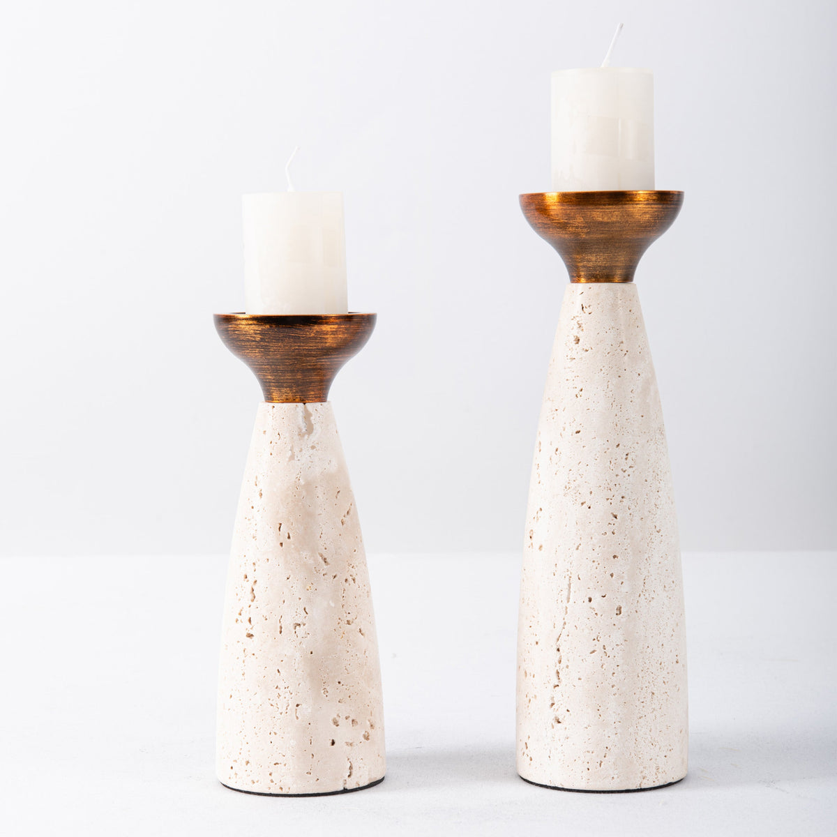 Tuscan Small Candlesticks.