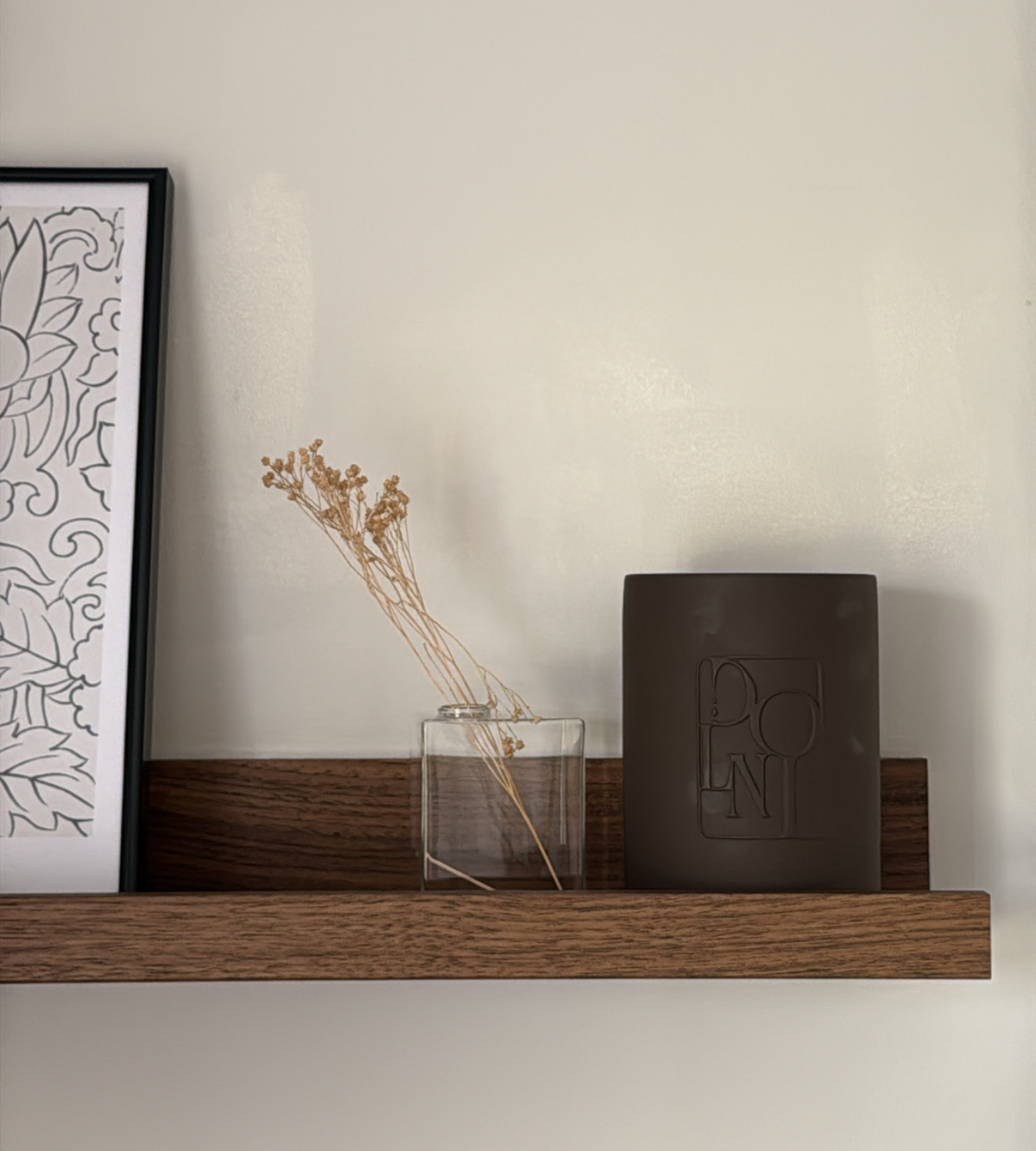 Dolni Large Brown Ceramic 600g Tobacco & Oud Candle