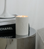 Dolni Large White Ceramic 600g Amber & Patchouli Candle