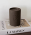 Dolni Large Brown Ceramic 600g Tobacco & Oud Candle