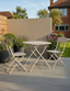 Venice 2 Seater Folding Bistro Set in Champagne