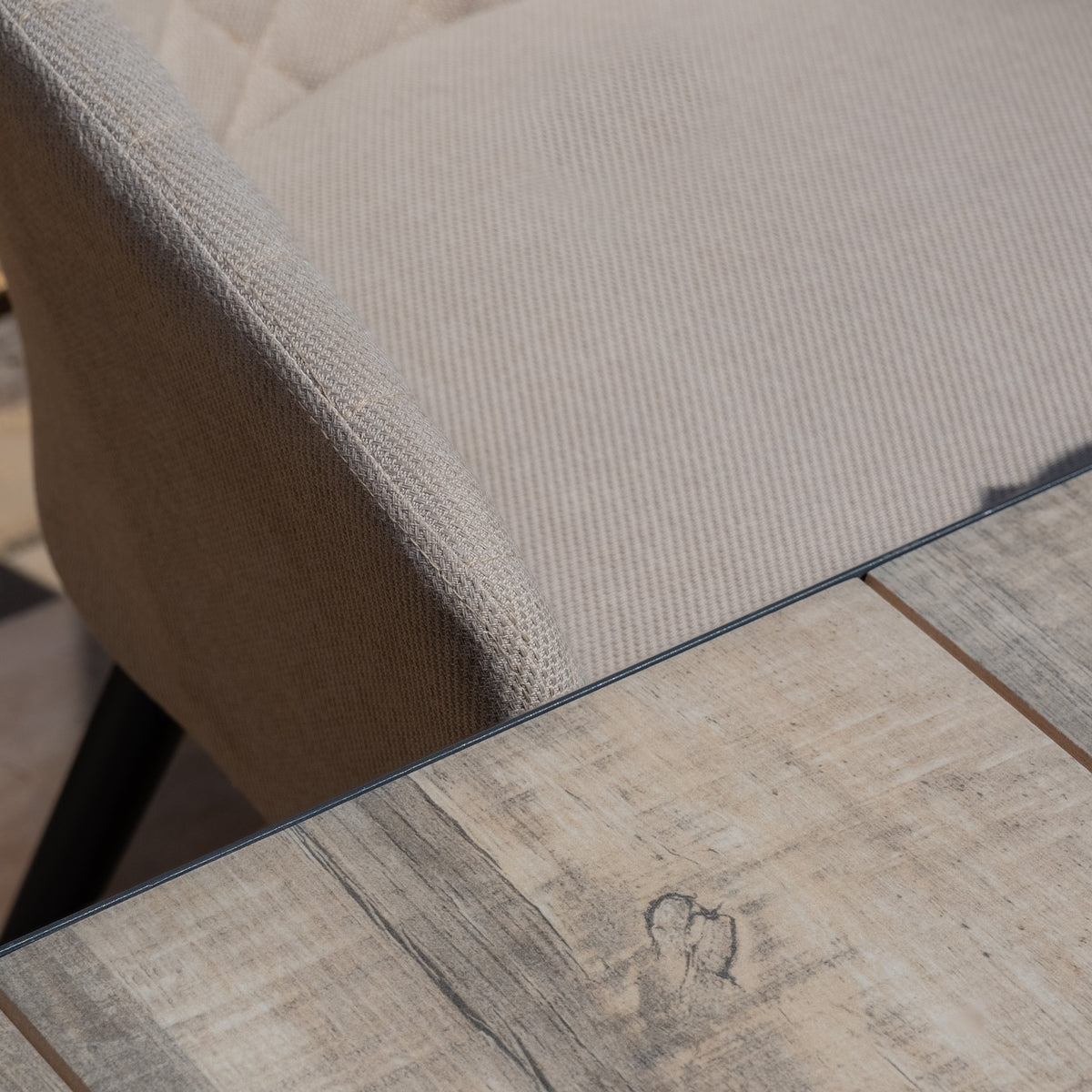 Vienna Rectangular Extending Dining Table With Ambition Oatmeal Dining Chairs