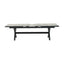 Vienna Rectangular Extending Dining Table With Zinc Ibiza Dining Chairs