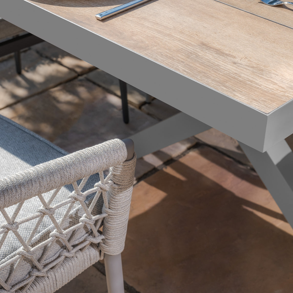 Vienna Rectangular Extending Dining Table With Monaco Dining Chairs