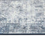 Eco-Washable Blue Rug Bordered Design