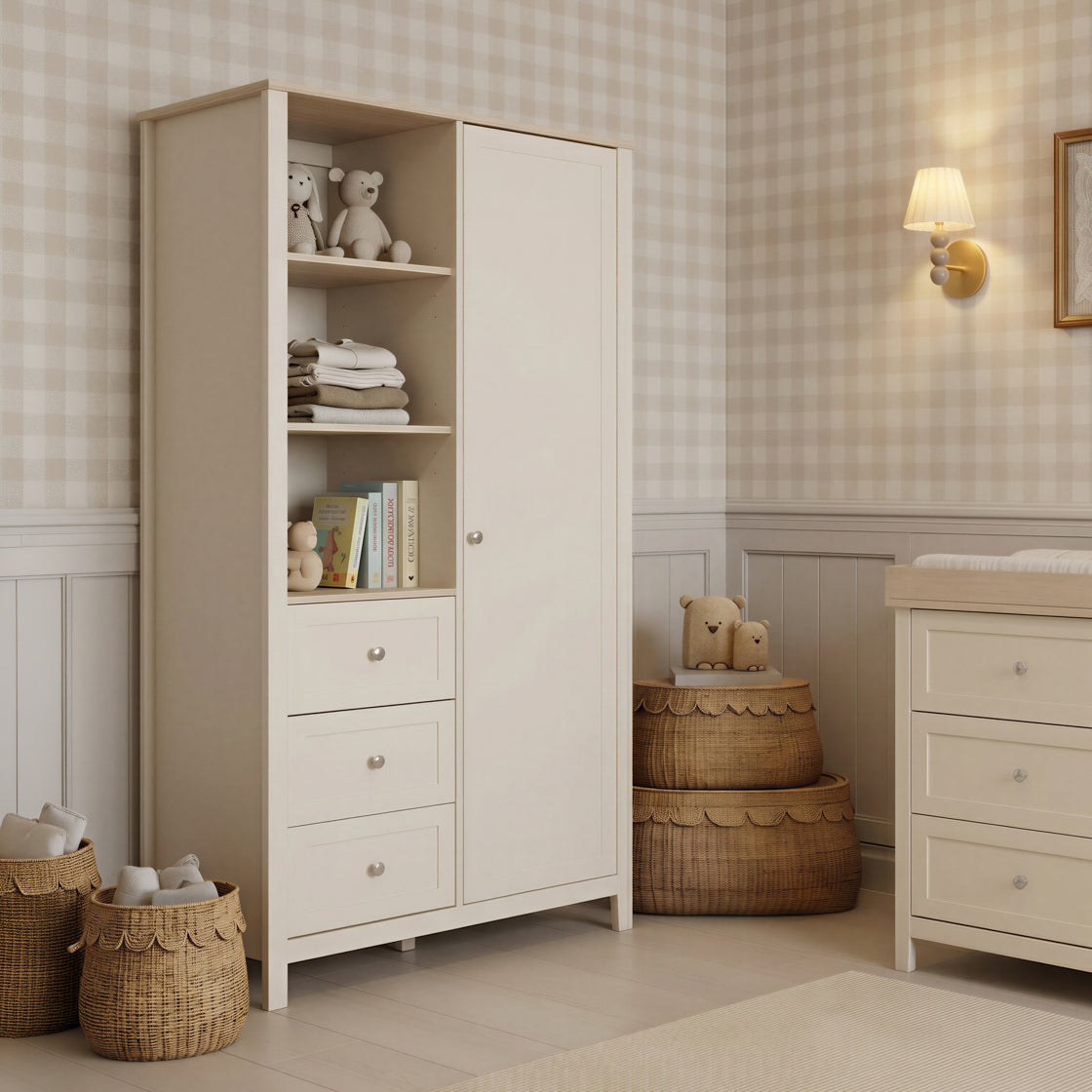 OTI Bedroom Wanderer Wardrobe Cashmere and Oak House of Isabella UK