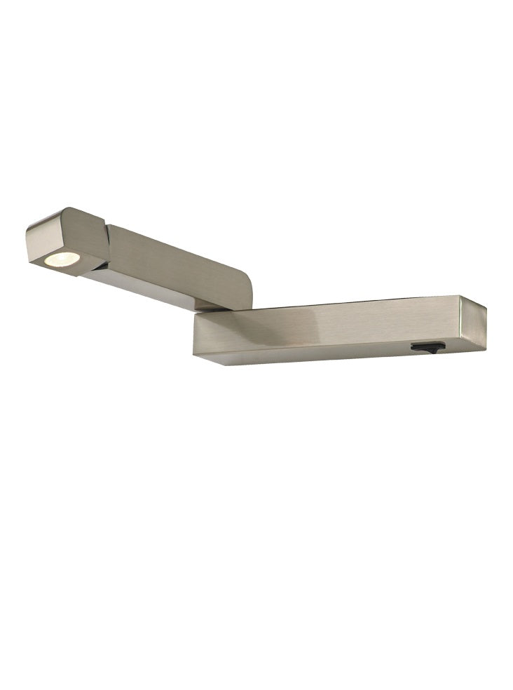 LED Reading Light (Left) - Satin Nickel