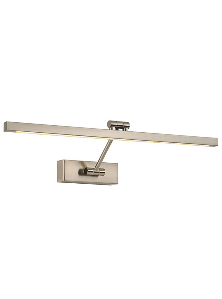 LED Square section Picture Light Dimmable - Satin Nickel