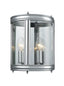 Marlow half wall lantern - Chrome