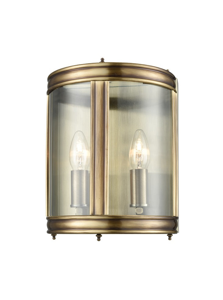 Marlow half wall lantern - Bronze