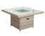 Wentworth 8 Seater Deluxe Modular Corner Dining & Lounging Set with Square Fire Pit Table