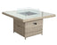 Wentworth 8 Seater Deluxe Modular Corner Dining & Lounging Set with Square Fire Pit Table