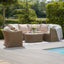 Winchester Small Corner Group With Armchair (Ceramic Glass)