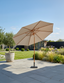 Woodlook Crank and Tilt Parasol - Ivory, 2.5M