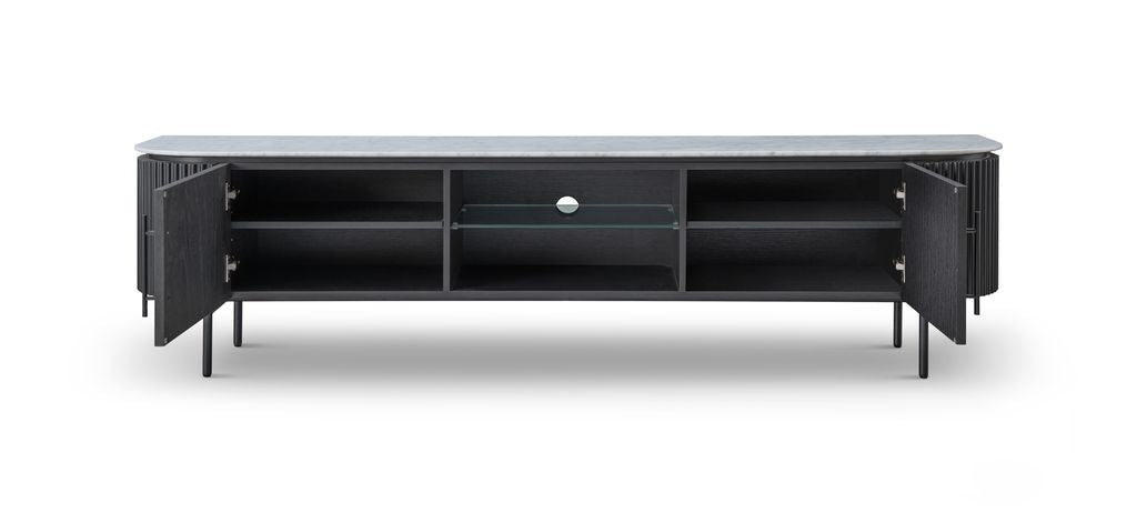 Lantine Marble TV Unit - Black Oak