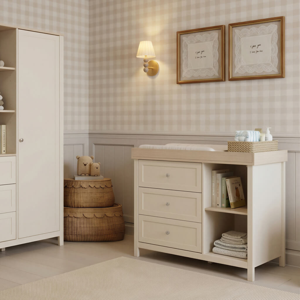 Wanderer Wide Changing Unit Cashmere and Oak