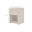 Wickham Bedside Table | One Drawer | Oak | Ribbed