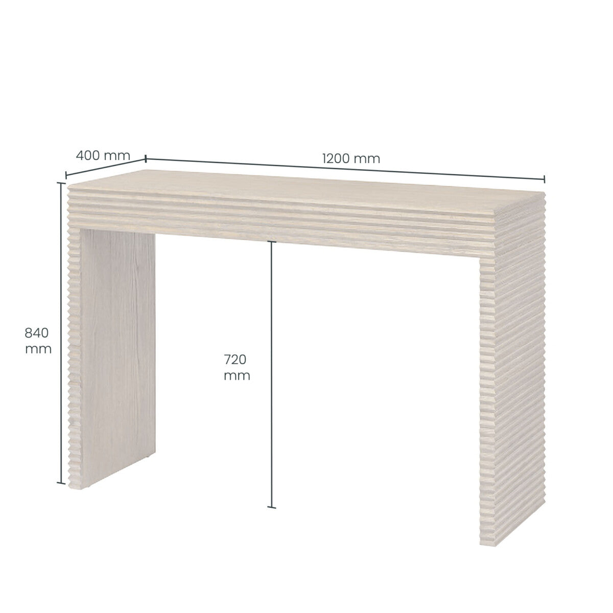 Wickham Console Table | Oak | Ribbed