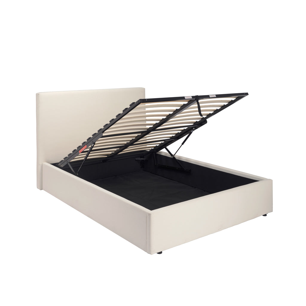 Wilder Antique White King Ottoman Bed