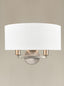 Windsor 2lt Wall Light satin nickel