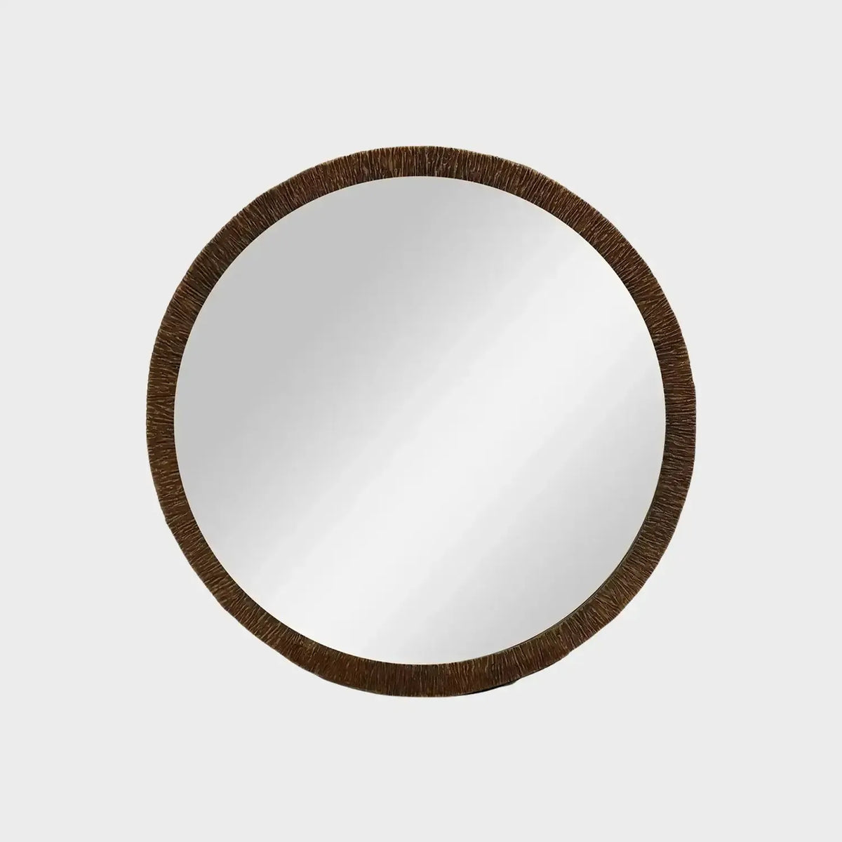 Wode Bronze Dorato Round Mirror 120cm