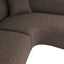 Sofa Pandora brown chunky lounge right