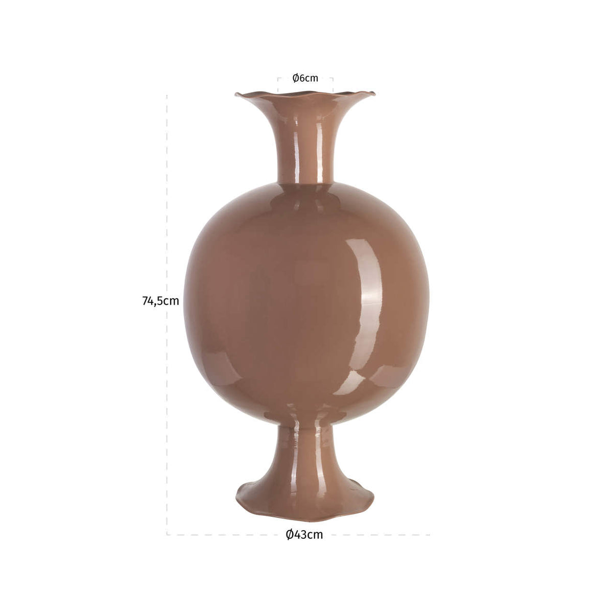 Vase Mochi mocha mousse