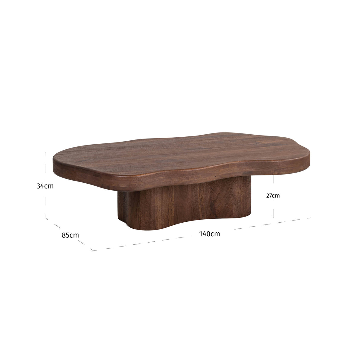 Coffee table Sherman spicebrown 