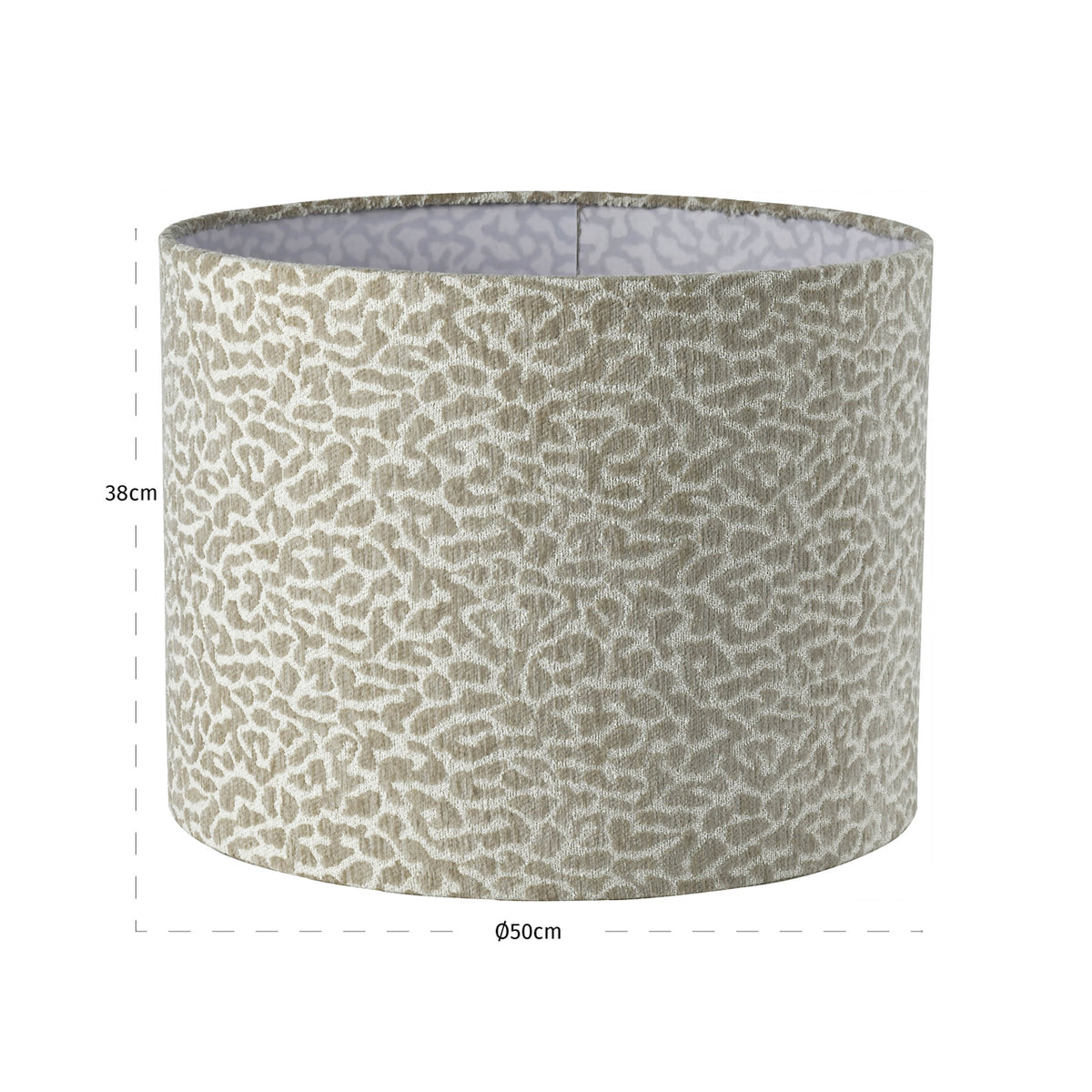 Lampshade Zena beige leopard 50Ø