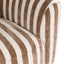 Lounge chair Luxandra stripes sand