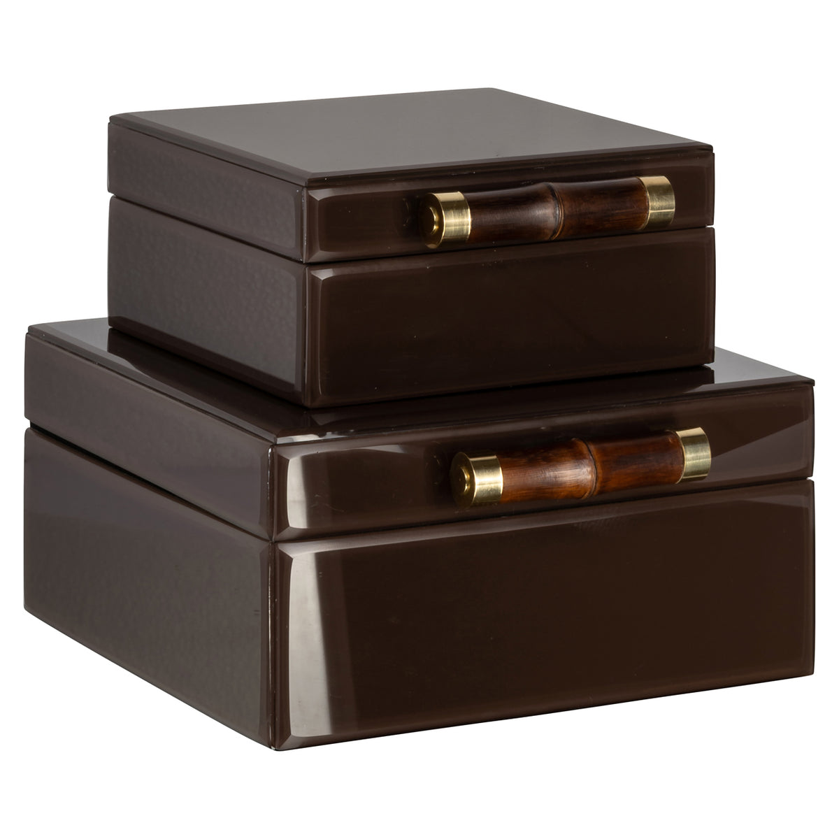 Storage box Echo dark brown small