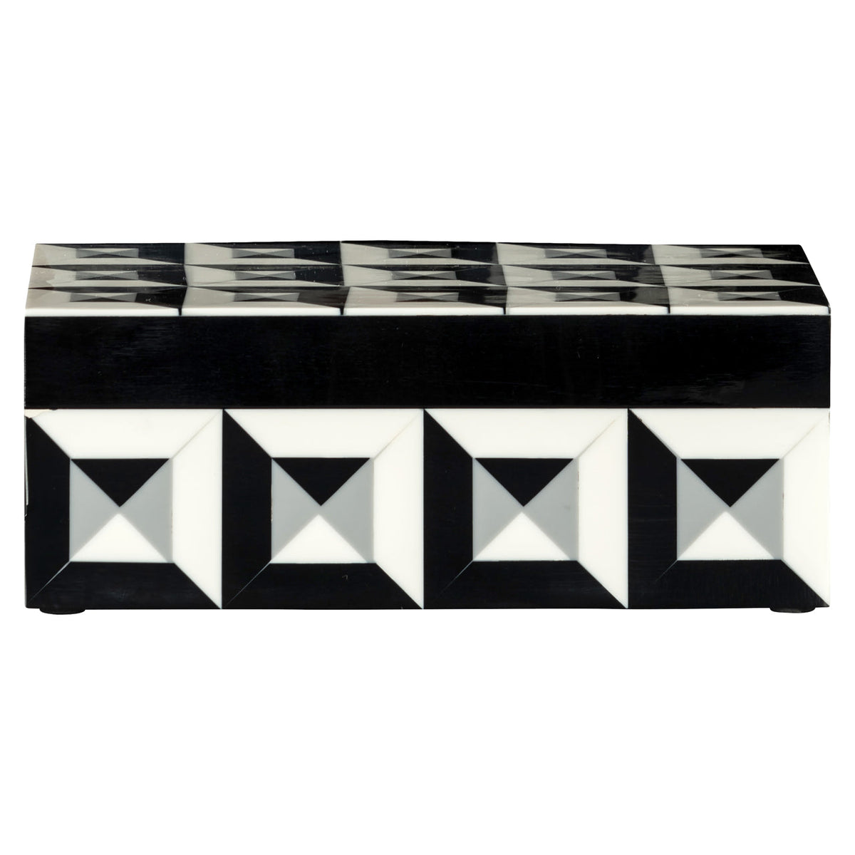 Storage box Licia black/white