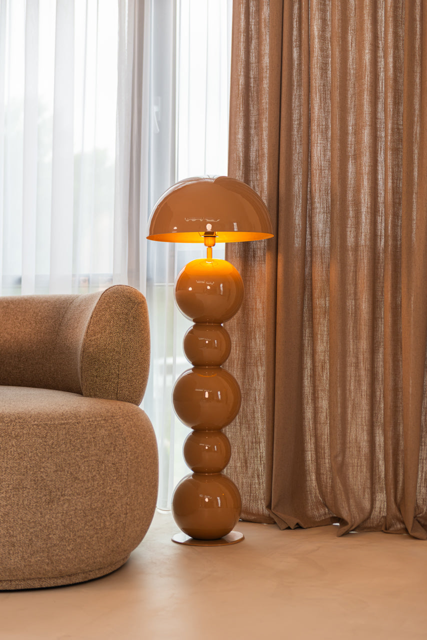 Floor lamp Hasden mocha mousse