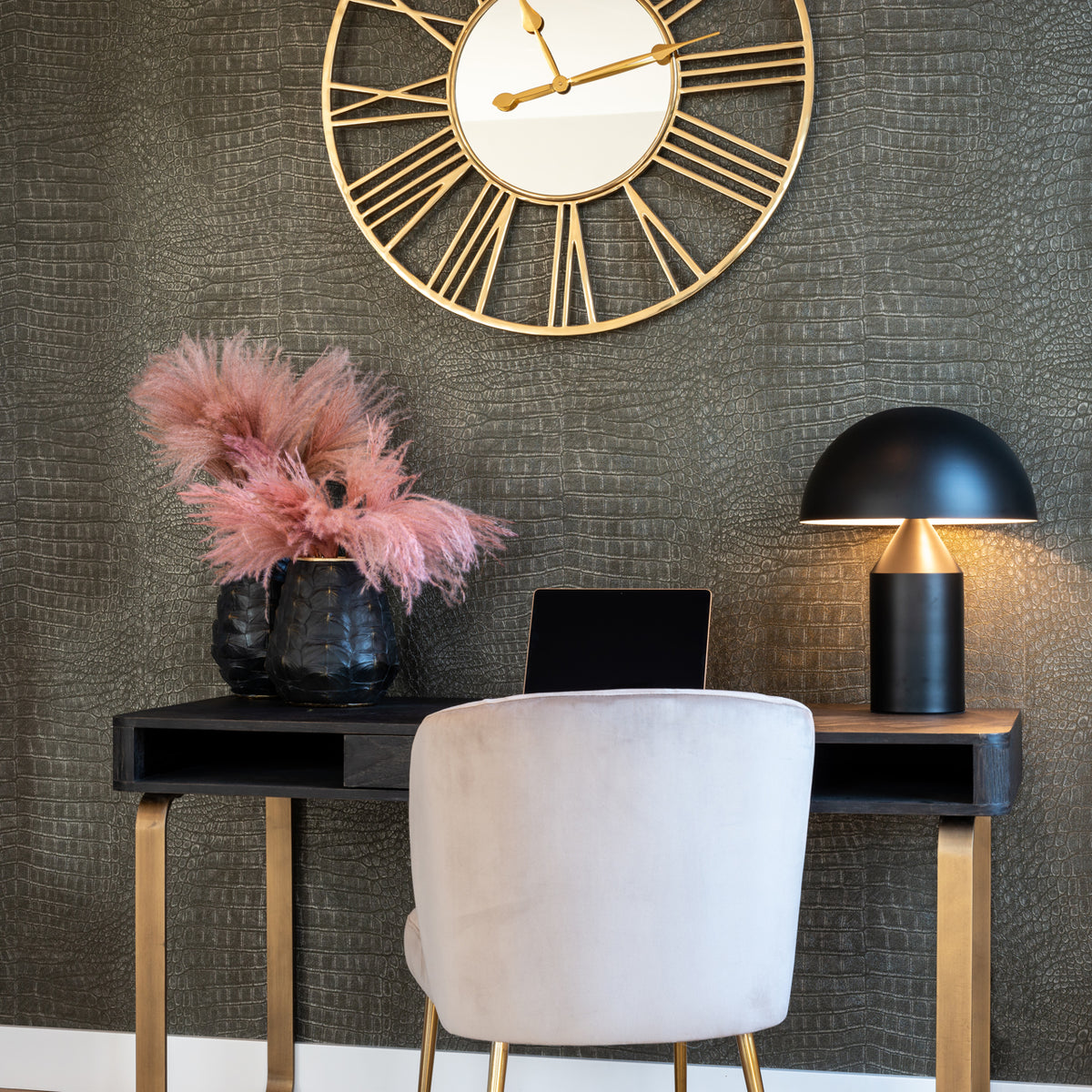 Dining chair Cannon khaki velvet